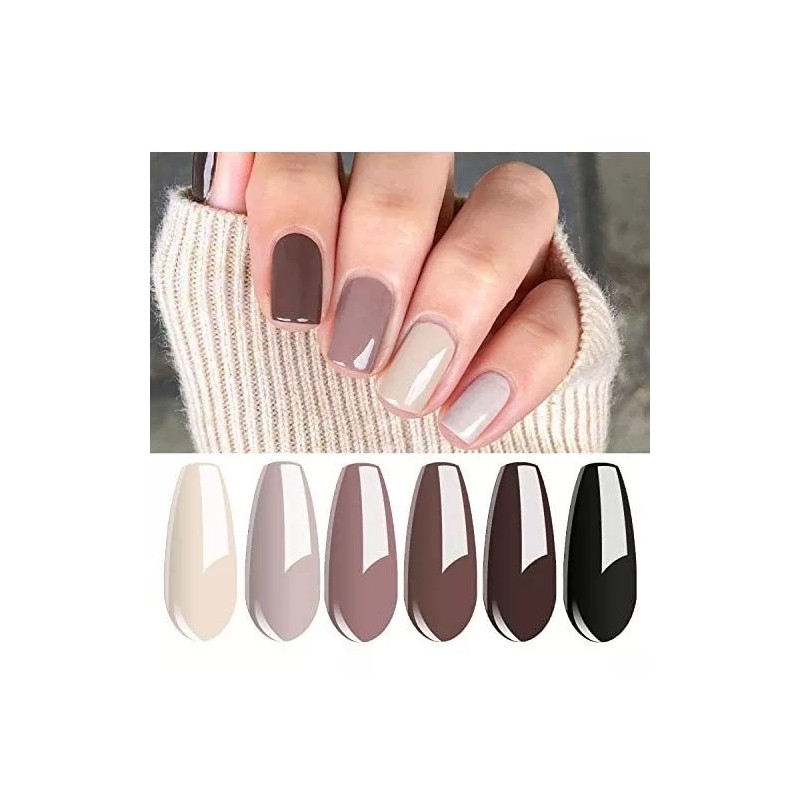 Vishine Kit Para Uñas En Gel Con 6 Colores Clasicos