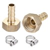 sourcing map Brass Barb Hose Fitting Connector Adapter 8mm Barbed