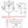 Fielect Synchronous Motor AC 12V 5-6RPM Turntable Motor CW/CCW Direction