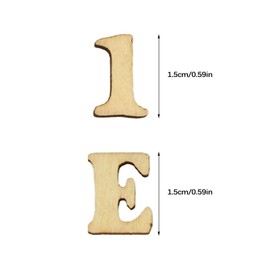Pack of 200 Small Wooden Letters and Wooden Numbers, 15 mm Wooden Letters and Numbers for Crafts and Painting, Unfinished Wood Craft Plywood Decoration for DIY Crafts Wedding Festival Party