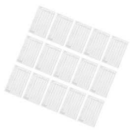 Kisangel 15pcs Golf Score Keeper Book Golf Stat Sheet Cards for Player Score Tracking Durable Coated Paper Elegant Design