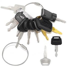 ZUZGO Construction Machinery Key Set Ignition Key Excavator Key Set Universal Replacement Key for Motorcycle Mini Excavator Forklift Wheel Loader (Pack of 12)