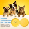 Qyeejong Non-Slip Dog Bowl 7.1", Shallow Pet Dish BPA-Free, 100%
