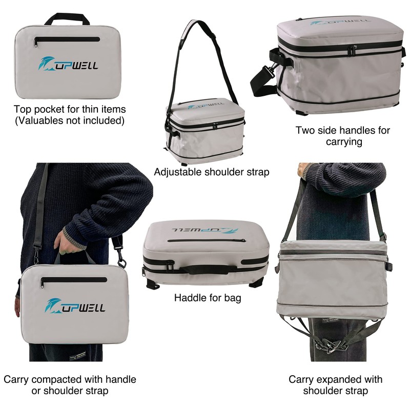 UPWELL Paddleboard Accessories SUP Cooler Deck Bag, PVC Paddle Board