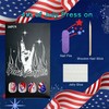 4th of July Press on Nails Medium Almond Fake Nails