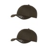 GIDUTEX Flexfit Unisex Wooly Combed Cap Pack of 2 Including