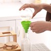 Set 6 embudos silicona plegables grado alimenticio, colores variados para