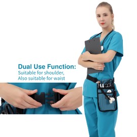 Riñonera de enfermera para kit de trabajo, práctica bolsa de cintura para enfermeras, riñonera para básica, bolsa organizadora de cinturón, HLL, Pequeño