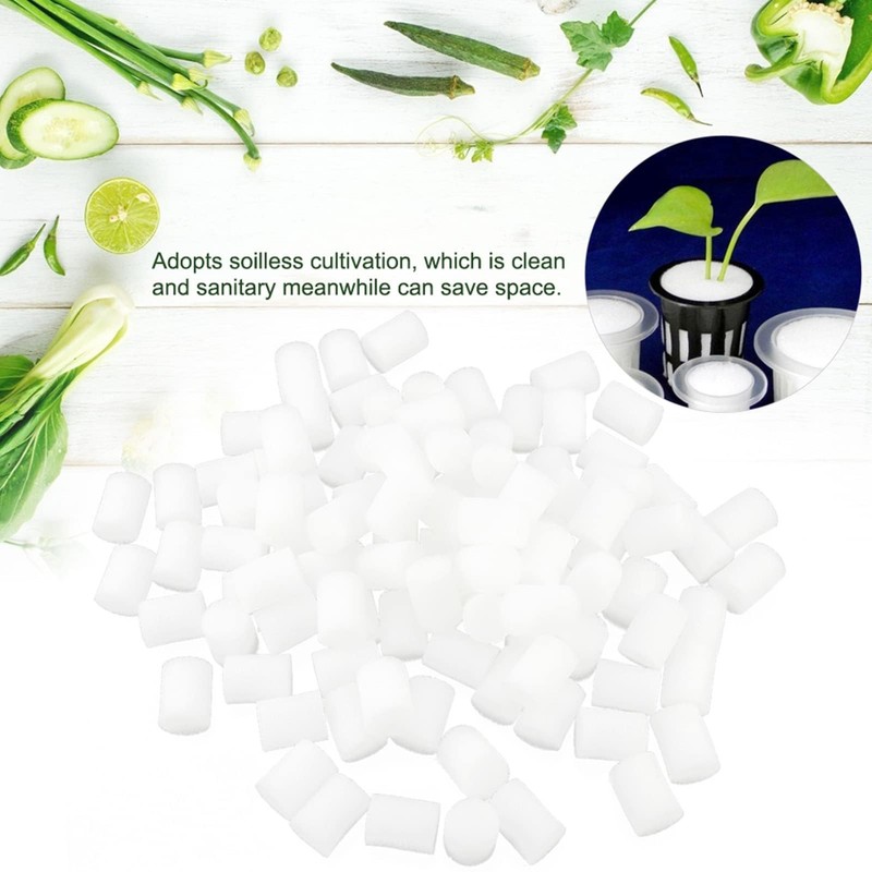 200 Pieces Hydroponic Sponge Planting and Garden Tool Square Seedling