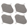 4PCS Washable Feminine Pads Gray Graphene Leakproof Breathable Reusable Sanitary