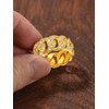 Mens Chain Link Ring Gold Biker Rings Size 11 Fashion