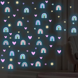 Rainbow Luminous Wall Sticker Rainbow Wall Sticker Children's Room Girls Rainbow Wall Sticker Children's Room Boho Decoration Girls Children's Room Wall Sticker Children's Room Girls Bedroom