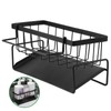 Huiguli Kitchen Sink Caddy Organiser, Sponge Drain Rack Stainless Steel