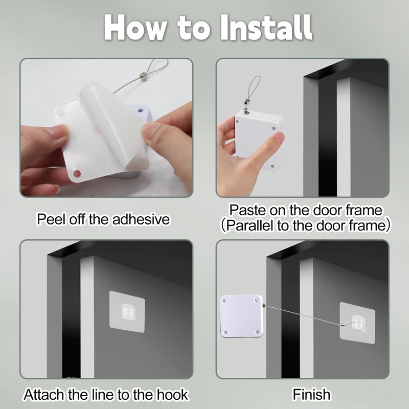 vibedor 2 Pack Automatic Sliding Door Closer, Sliding Screen Auto