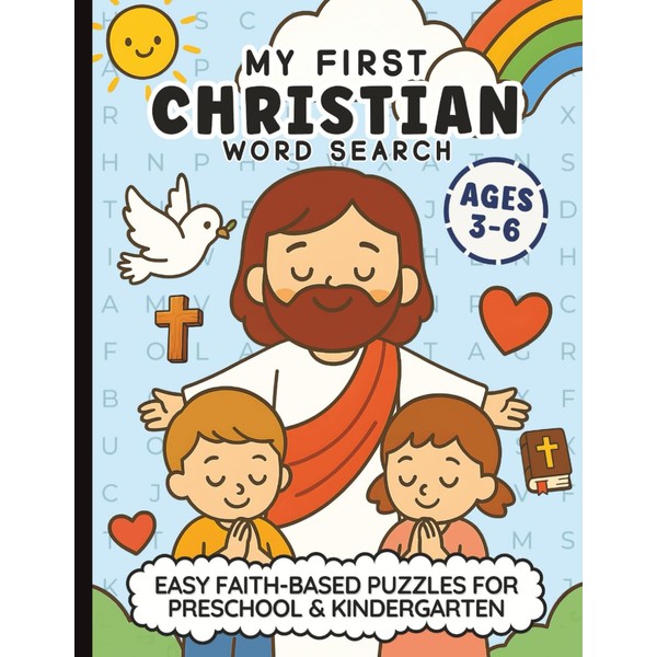 My First Christian Word Search: Easy Faith-Based Puzzles for Preschool