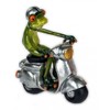 Cute Santa on Scooter ~ Frog ~ Decorative Figurine Decorative