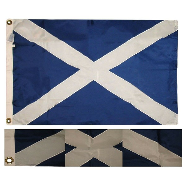 "Flags & Signs" 2x3 Embroidered Scotland Cross 210D Sewn Nylon
