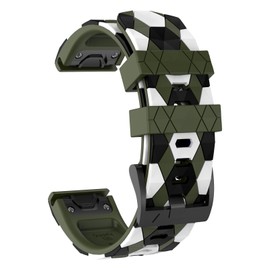 OVERSTEP Compatible with Fenix 5X Watch Band, 26mm QuickFit Quick Release Strap for Garmin Fenix 5X Plus/Fenix 6X/Fenix 6X Pro/Fenix 7X/Fenix 3/Descent MK1 Smartwatch, Army Green