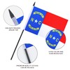 JBSJBS USA North Carolina Desk Flag 12" Solid Pole Deluxe