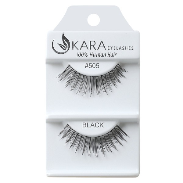 Kara Beauty Human Hair Eyelashes - 505 (Pack of 3)