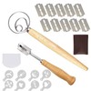 Zomine 22 Pack Hand Crafted Bread Lame with 10 Blades