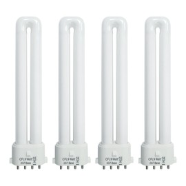 9 Watt Light Bulb compatible with Satco S8365, Kandolite 96500, Rayovac F9w-1, Coleman Lantern Bulb Replacement 2G7 Base 4100K 4 Pack
