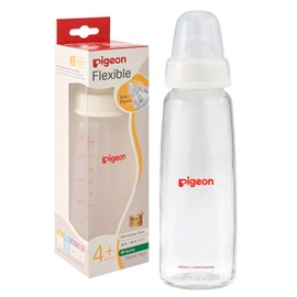 PIGEON | Biberones Recien Nacido Peristáltico | Biberones Anticolicos de Silicona Suave | Biberon Reduce Entrada de Aire - Superficie Mate para Agarre Seguro | Standard SofTouch para Bebé | 240 ml