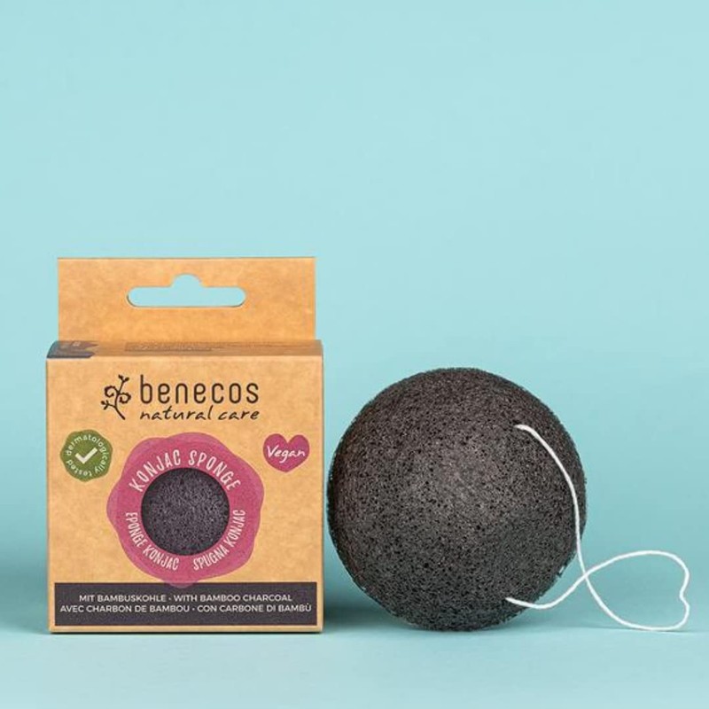Benecos Bamboo Konjac Sponge - Black