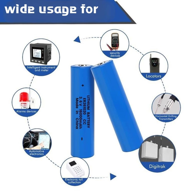 ER261020 CC 3.6V 16AH Lithium Thionyl Battery – Compatible with