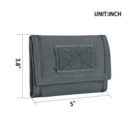 Excellent Elite Spanker Tactical Nylon ID Credit Card Wallet (Grey)