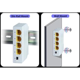 4-Port Gigabit PoE Extender Switch | 100/1000Mbps Network Repeater | IEEE802.3af/at Compatible | Plug & Play PoE Powered Splitter for IP CCTV, NVR, Access Point, PoE Switch (48V 30W)