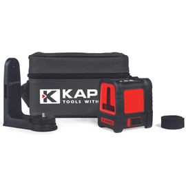 Kapro - 870 VHX Prolaser VIP - Cross Laser Level - Self-Leveling Laser - Features IP65 and 90° Cross Beam - 100’ Range - Red