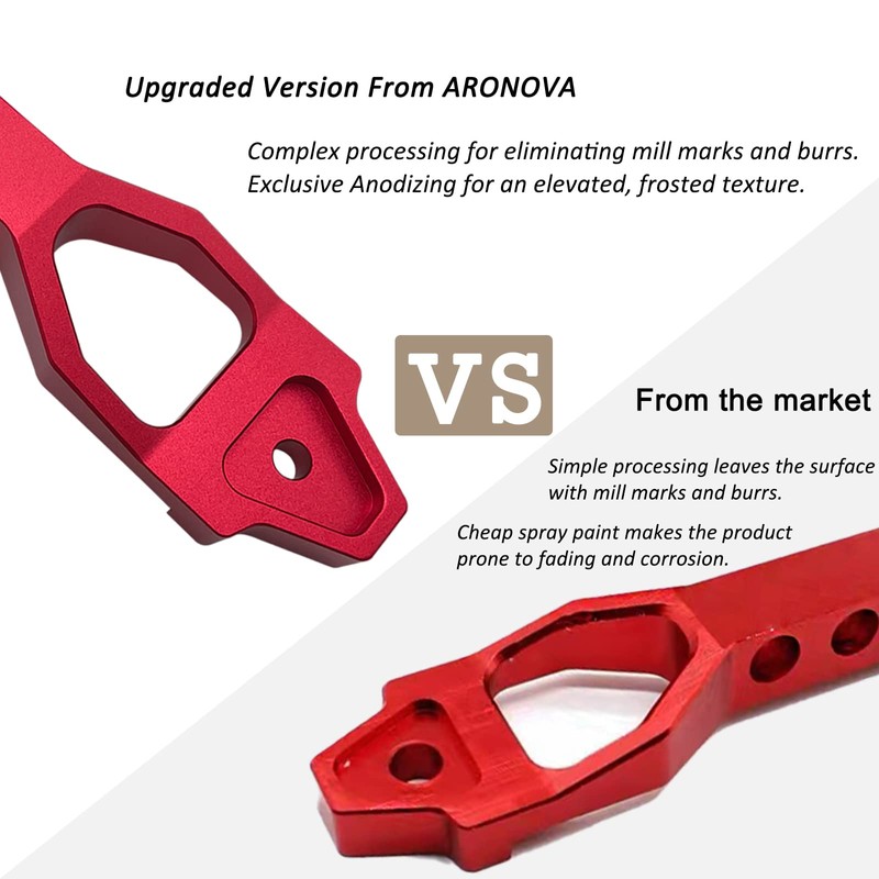 ARONOVA Heavy Duty Battery Hold Down Sets,With Billet Aluminum Battery
