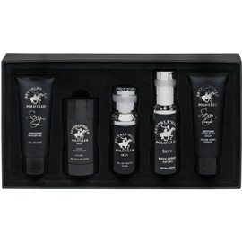 Beverly Hills Polo Club BHPC 5 Piece Men's Collection, includes Eau De Toliette, Deodorant, Body Spray, After Shave & Shower Gel (Sexy)