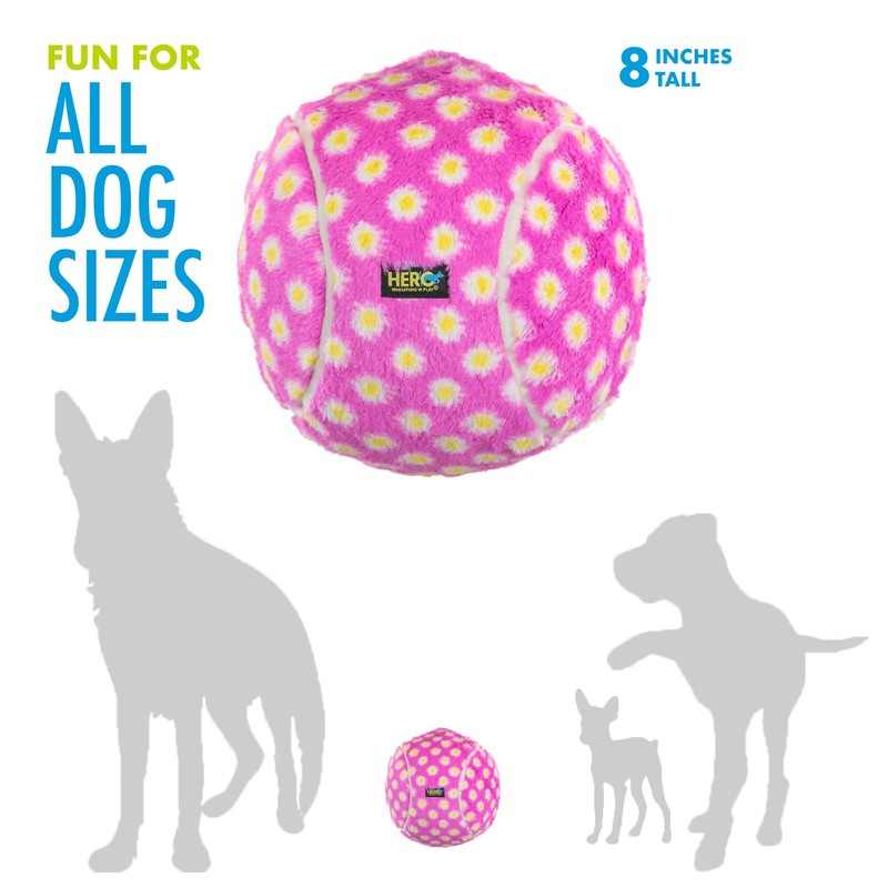 Hero - Chuckles Ball Plush Dog Toy - Dog Squeaky