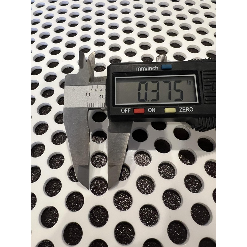 2'x2' White Plastic Perforated Tile with 3/8" Holes (3-Pack)