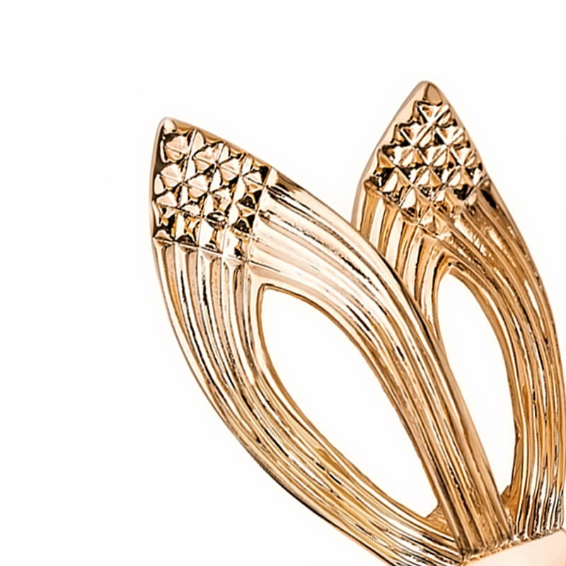 Grossé Victory GJ63509 Clip-On Earrings 22 Carat Gold-Plated, Brass, No