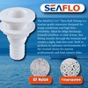 SEAFLO 1¼” Thru Hull Fitting Marine Boat, Polypropylene, Plastic Drain