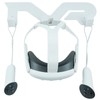 VR Headset and Controller Wall Mount Storage Stand Hook (White)