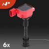 A-Premium (Red) Set of 12 Ignition Coil Pack and Iridium