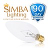 Simba Lighting Candelabra Torpedo Clear B10 CTC 25W E12 Base