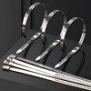 100Pcs 7.8" Heavy Duty 304 Stainless Steel Cable Ties -