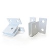 “U” Brackets, 2-Pack, for Sign Substrate Mounting, .25” / ¼”