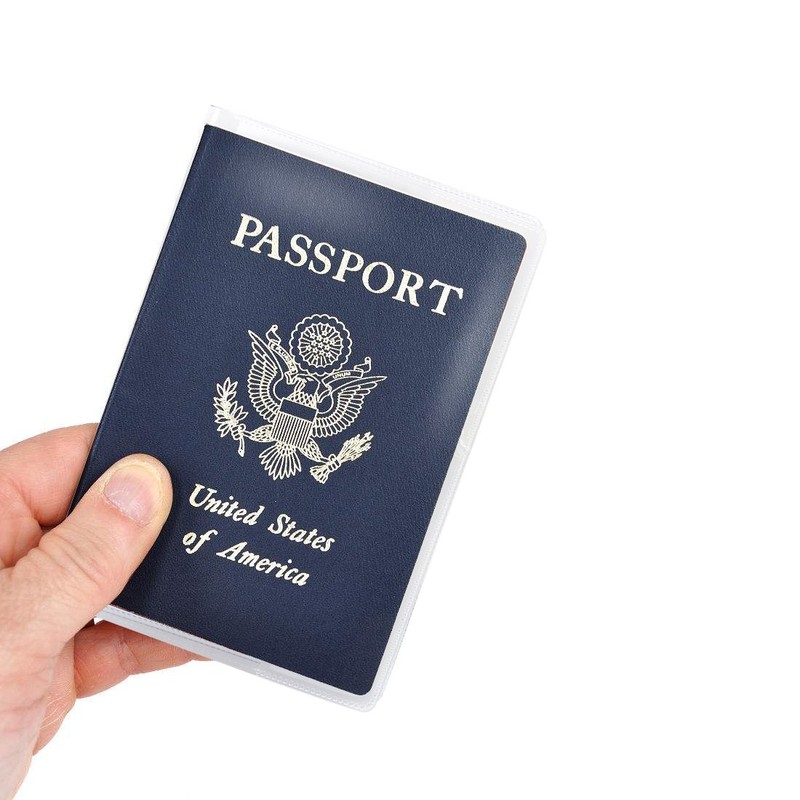 5 Pack Passport Cover Protector Case Clear Plastic Vinyl ID
