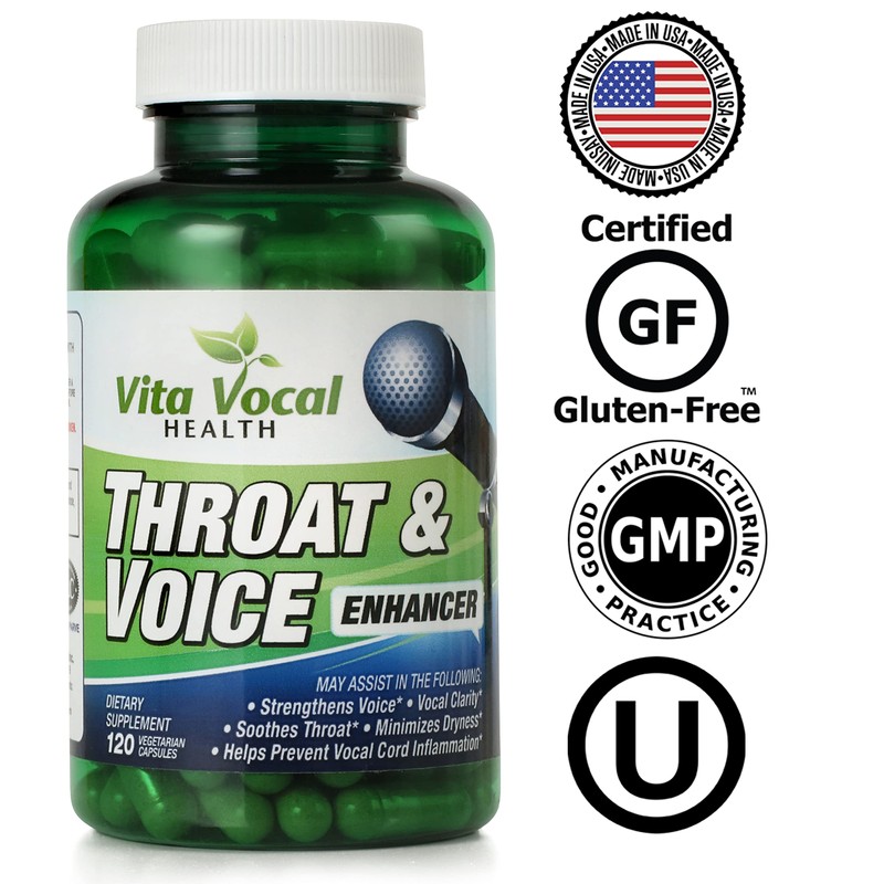 VitaVocal Throat & Voice Enhancer Eliminates or Reduces Hoarseness, Restores