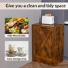 Zvyteay 13 Gallons Tilt Out Trash Can Cabinet, Wooden Free