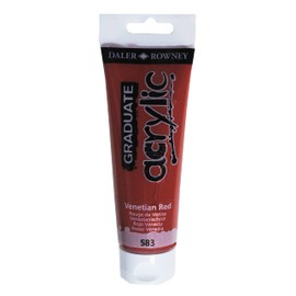 Daler-Rowney Graduate Acrylic Paint, Plastic Tube, 4oz - 120 ml, Venetian Red