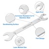 sourcing map Thin Open End Wrench 18mm x 21mm Metric