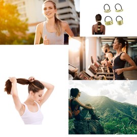 4PCS Gold Hair Cuffs/Stylish Metal Gold Hair Accessories for Women/Multi-Use Hair Jewelry in Birthdays, Anniversaries, Christmas and Graduations