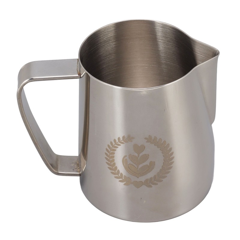 Frothing Pitcher 304 Stainless Steel Pull Flower Cup Coffee Milk